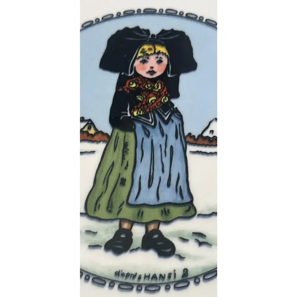Villeroy & Boch Hansi d’ Alsace Dinner Plate Girl In‎ Snow RARE
